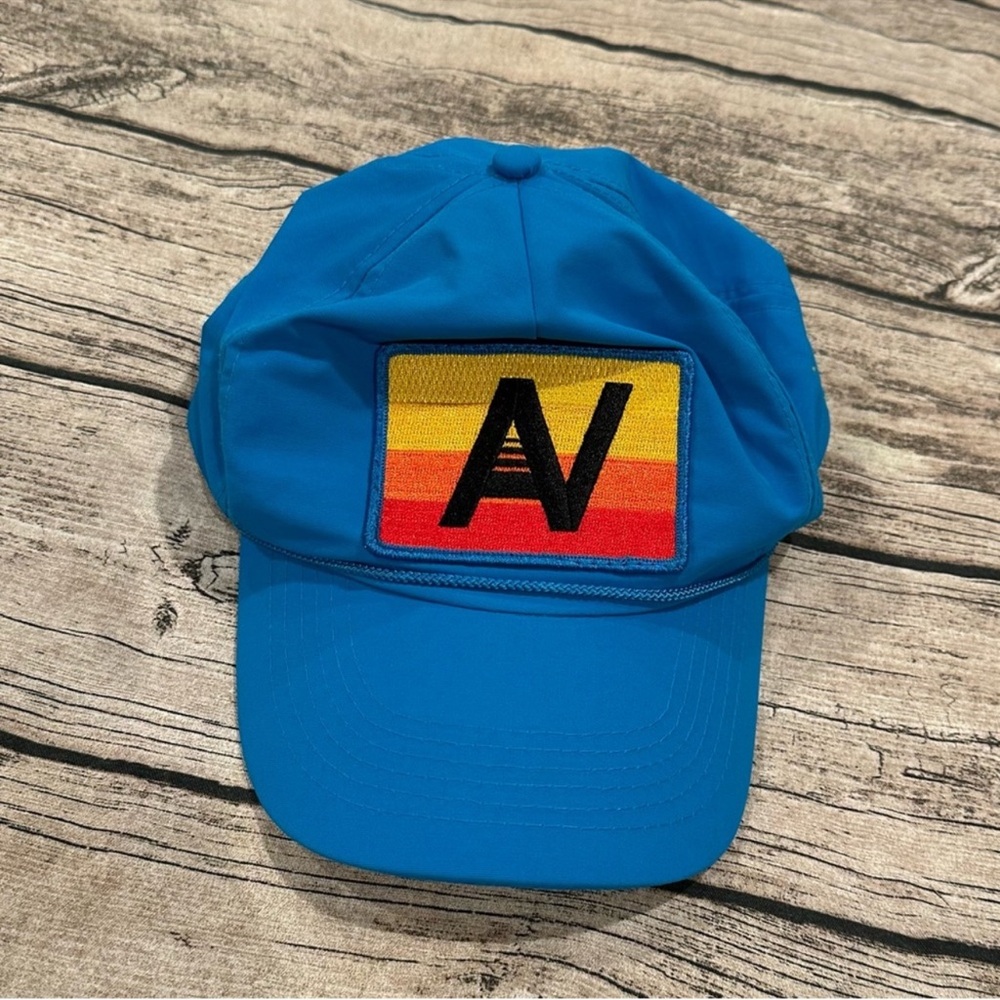 Aviator Nation Blue Cap with Rainbow Logo